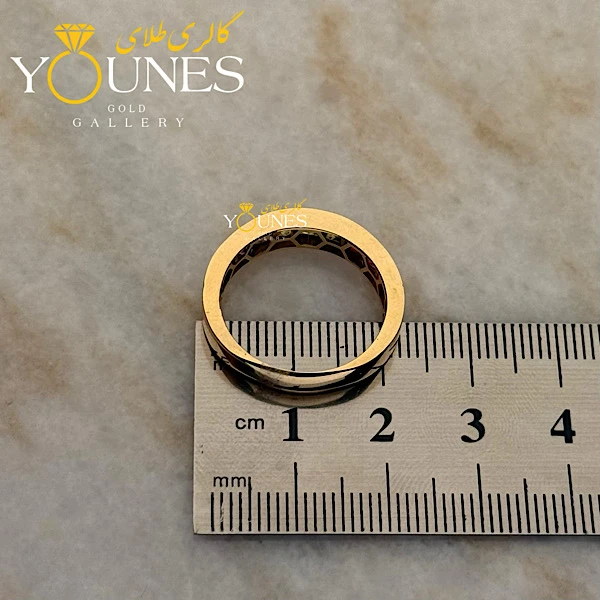 انگشتر طلا باگت هفت رنگ